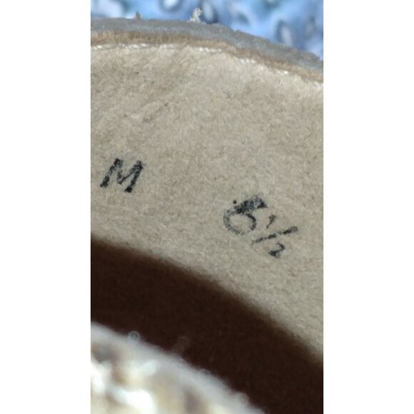 Stuart Weitzman Women Snake Print Slide Mule Heel Wood Metal Studs Spain Sz 6.5 - Picture 10 of 10